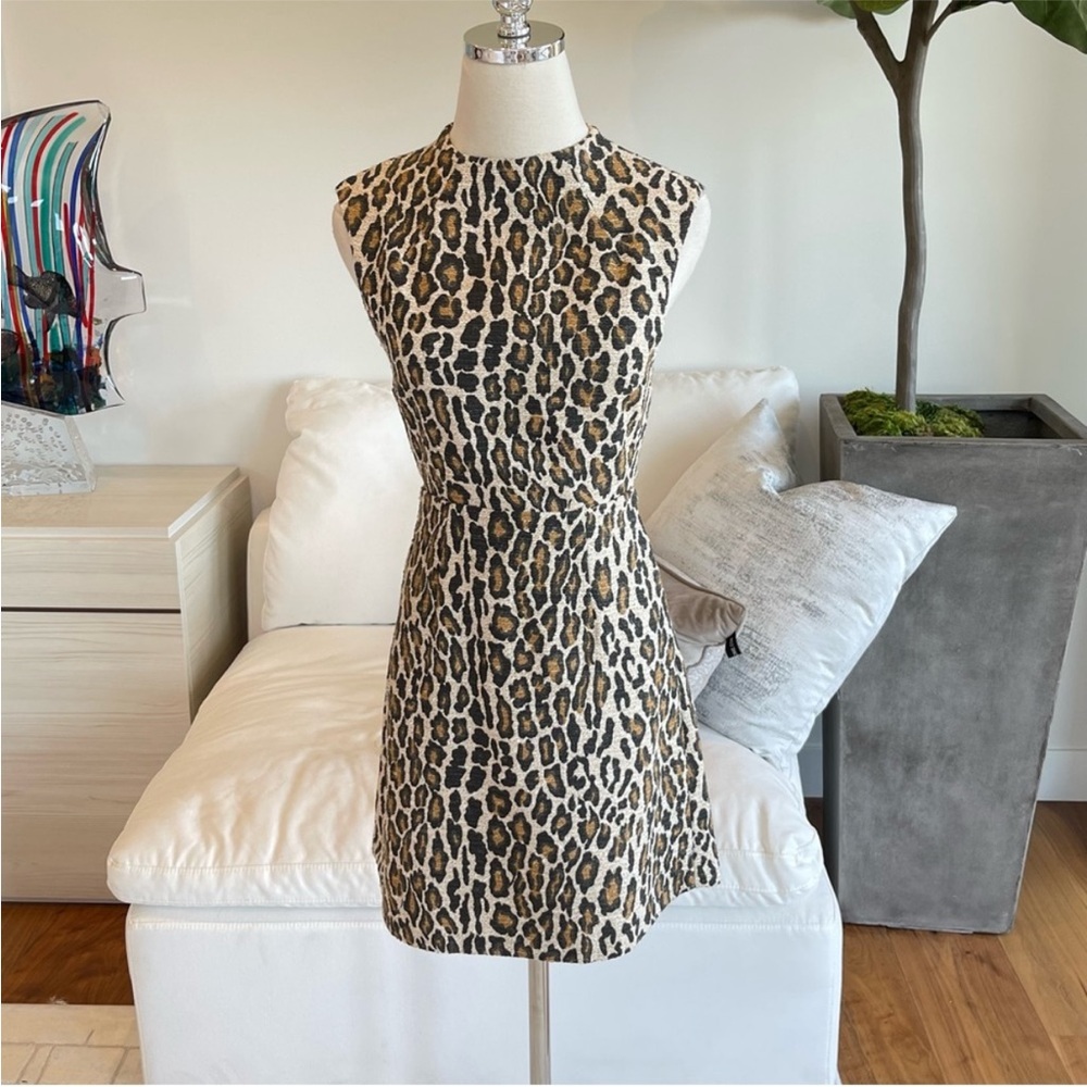 Alice & Olivia Leopard Shift Dress